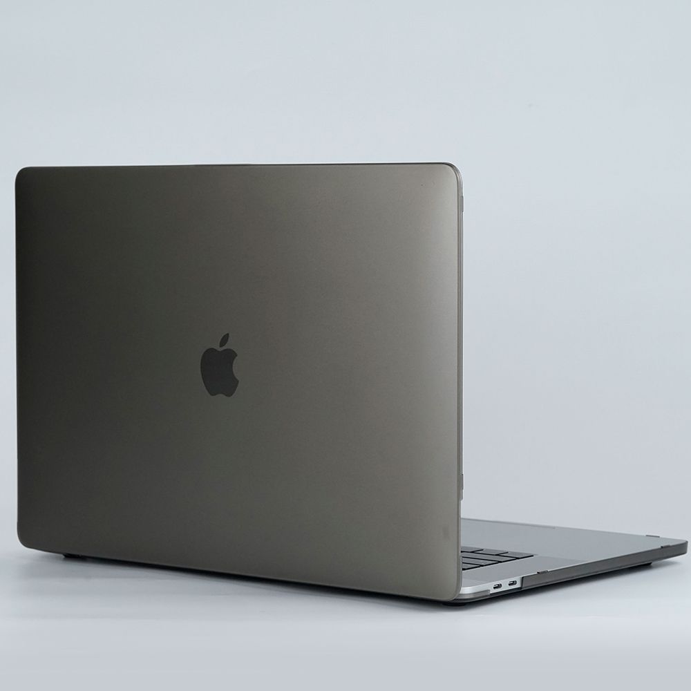 Carcasa MacBook Pro 16 inch NEXT ONE AB1-MBP16-SFG-SMK, Hard Shell Smoke Black, policarbonat, design ultra subtire 1.1 mm grosime, negru