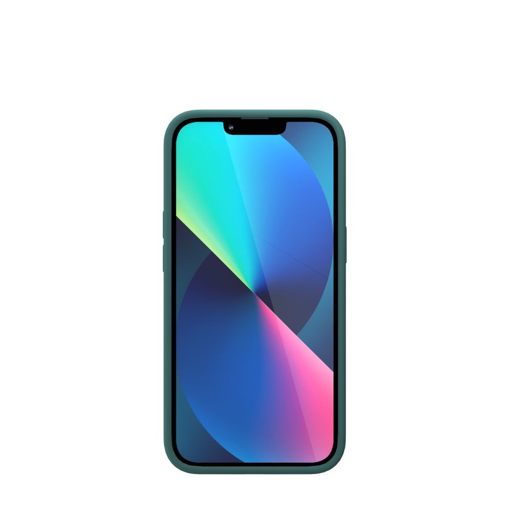 Husa pentru iPhone 13 NEXT ONE IPH6.1-2021-MAGSAFE-GREEN, silicon, MagSafe, Leaf Green, rezistenta la socuri si zgarieturi, verde