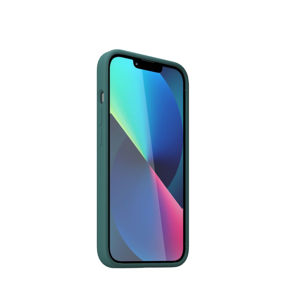 Husa pentru iPhone 13 NEXT ONE IPH6.1-2021-MAGSAFE-GREEN, silicon, MagSafe, Leaf Green, rezistenta la socuri si zgarieturi, verde
