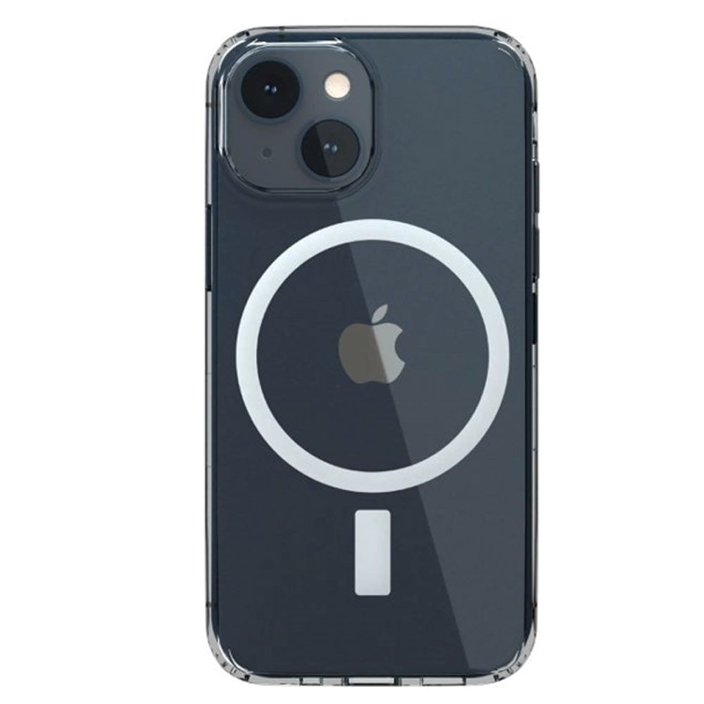 Husa pentru iPhone 13 Mini NEXT ONE IPH5.4-2021-MAG-CLRCASE, TPU si PC, Shield, MagSafe, Clear, rezistenta la socuri si zgarieturi, transparent