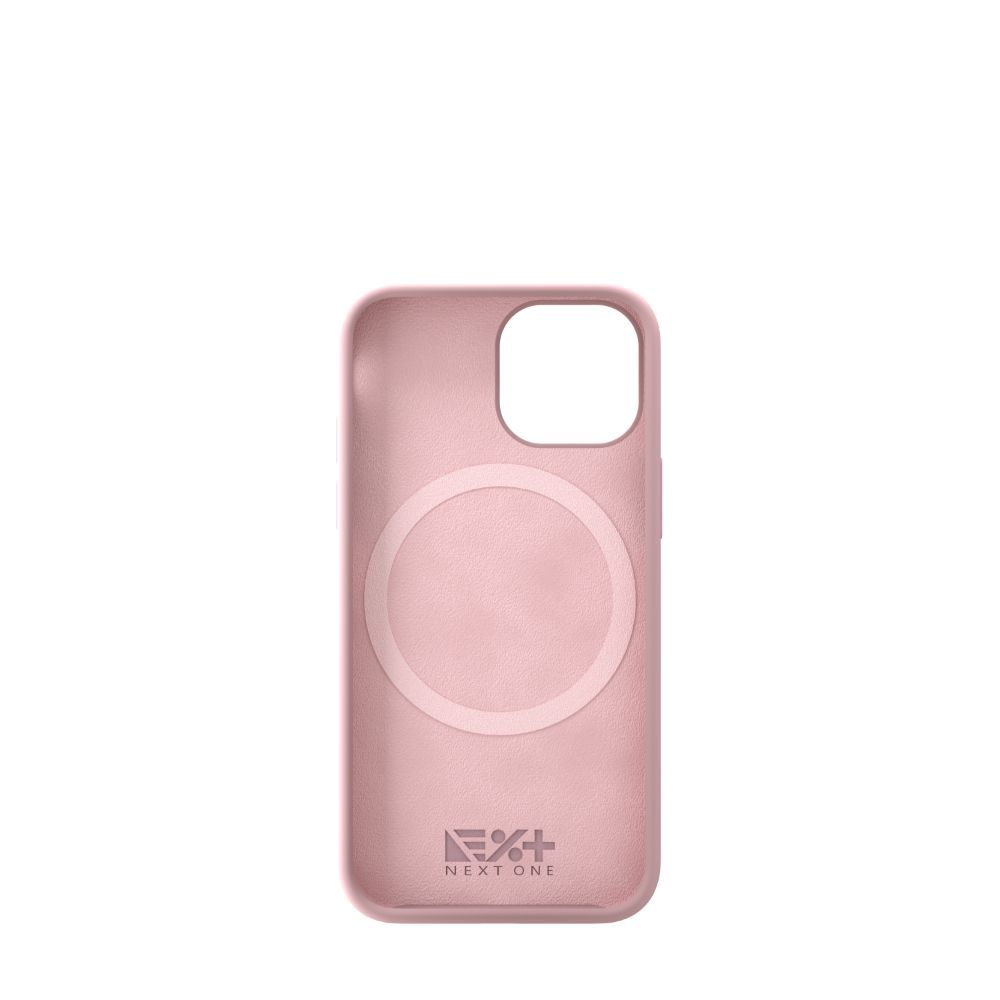 Husa pentru iPhone 13 Mini NEXT ONE IPH5.4-2021-MAGSAFE-PINK, silicon, MagSafe Ballet Pink, rezistenta la socuri si zgarieturi, roz