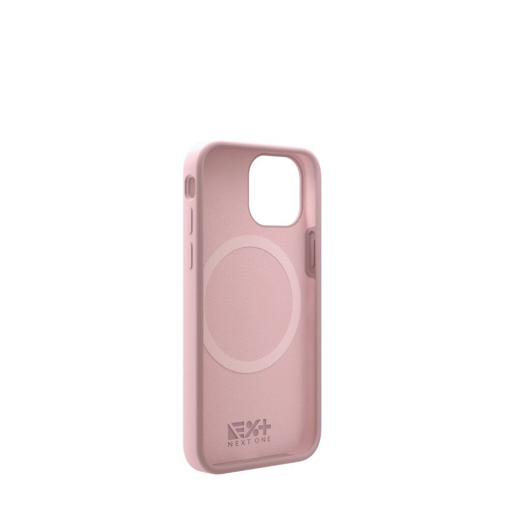 Husa pentru iPhone 13 Mini NEXT ONE IPH5.4-2021-MAGSAFE-PINK, silicon, MagSafe Ballet Pink, rezistenta la socuri si zgarieturi, roz