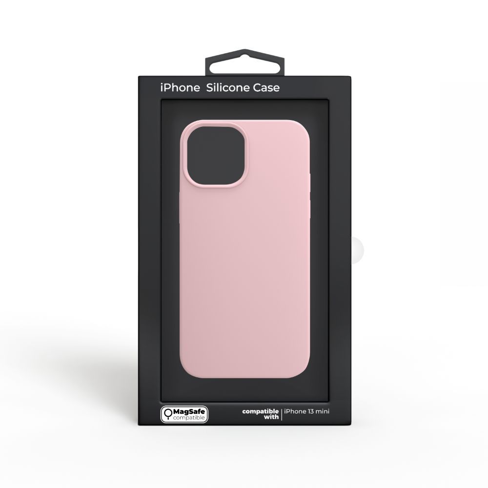 Husa pentru iPhone 13 Mini NEXT ONE IPH5.4-2021-MAGSAFE-PINK, silicon, MagSafe Ballet Pink, rezistenta la socuri si zgarieturi, roz