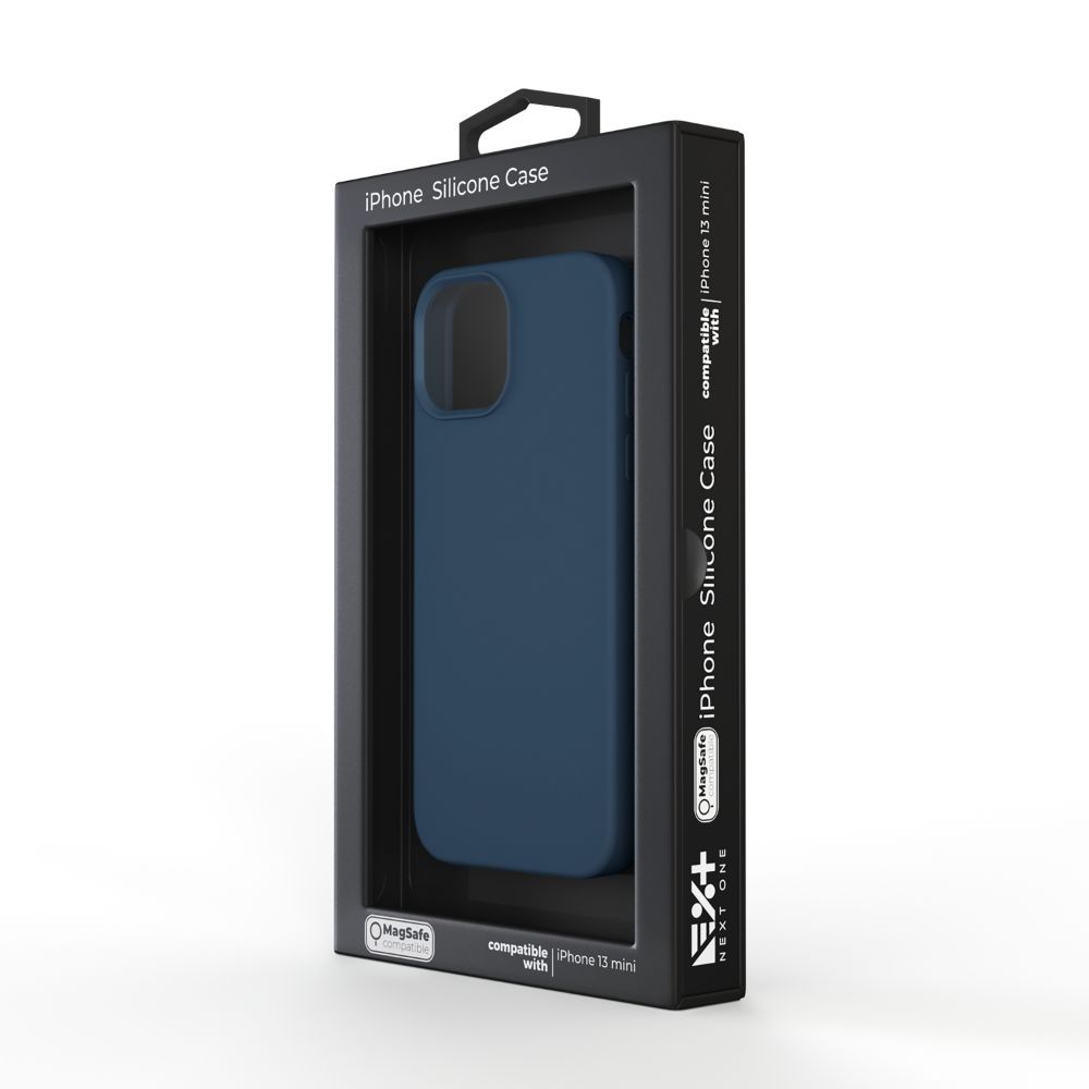 Husa pentru iPhone 13 Mini NEXT ONE IPH5.4-2021-MAGSAFE-BLUE, silicon, MagSafe Royal Blue, rezistenta la socuri si zgarieturi, albastru