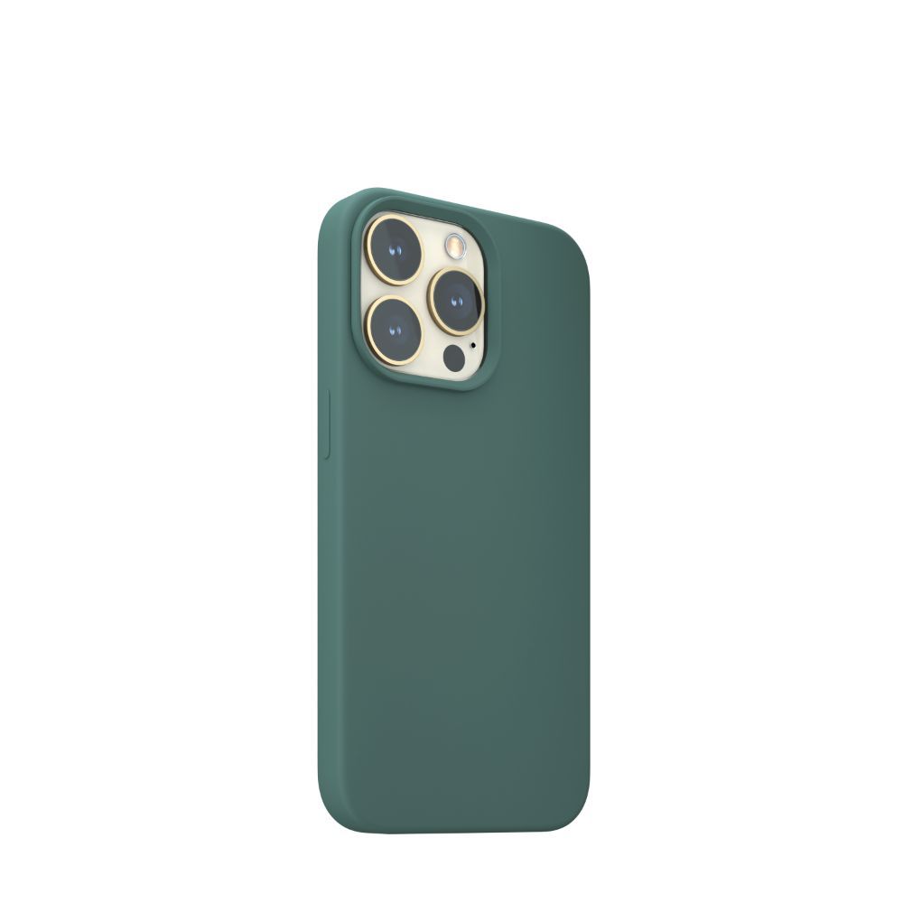 Husa pentru iPhone 13 Pro NEXT ONE IPH6.1PRO-2021-MAGSAFE-GREEN, One Silicon, MagSafe, Leaf Green, rezistenta la socuri si zgarieturi, verde