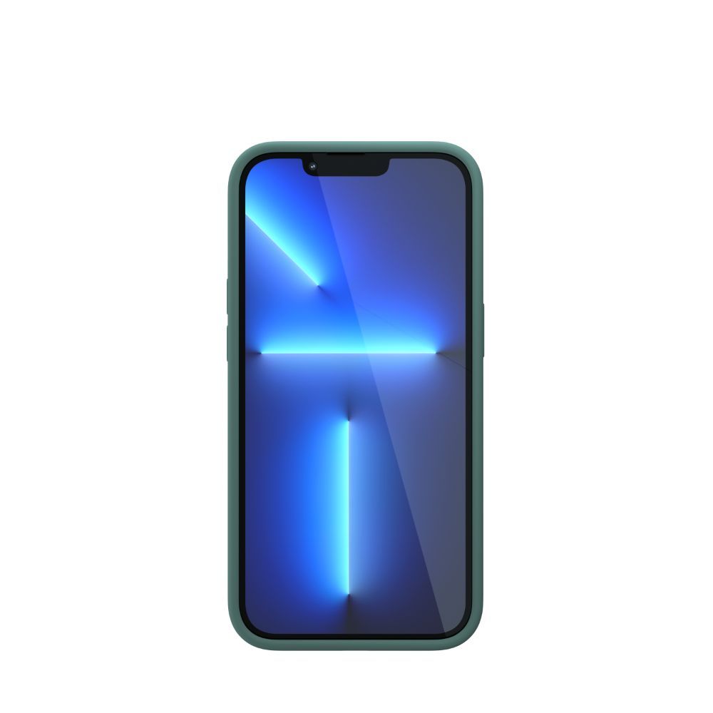 Husa pentru iPhone 13 Pro NEXT ONE IPH6.1PRO-2021-MAGSAFE-GREEN, One Silicon, MagSafe, Leaf Green, rezistenta la socuri si zgarieturi, verde
