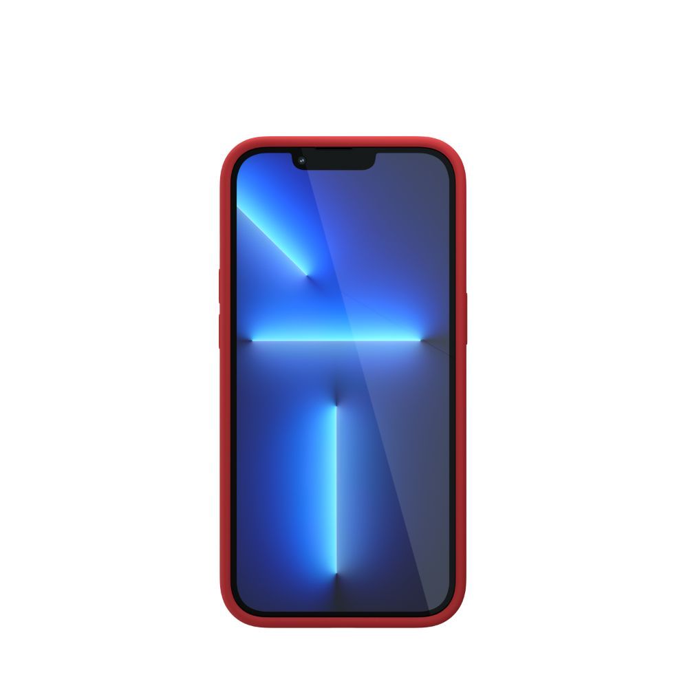 Husa pentru iPhone 13 Pro NEXT ONE IPH6.1PRO-2021-MAGSAFE-RED, One Silicon, MagSafe, Red, rezistenta la socuri si zgarieturi, rosu