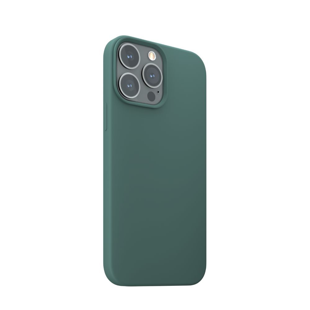 Husa pentru iPhone 13 Pro Max NEXT ONE IPH6.7-2021-MAGSAFE-GREEN, One Silicon, MagSafe, Leaf Green, rezistenta la socuri si zgarieturi, verde