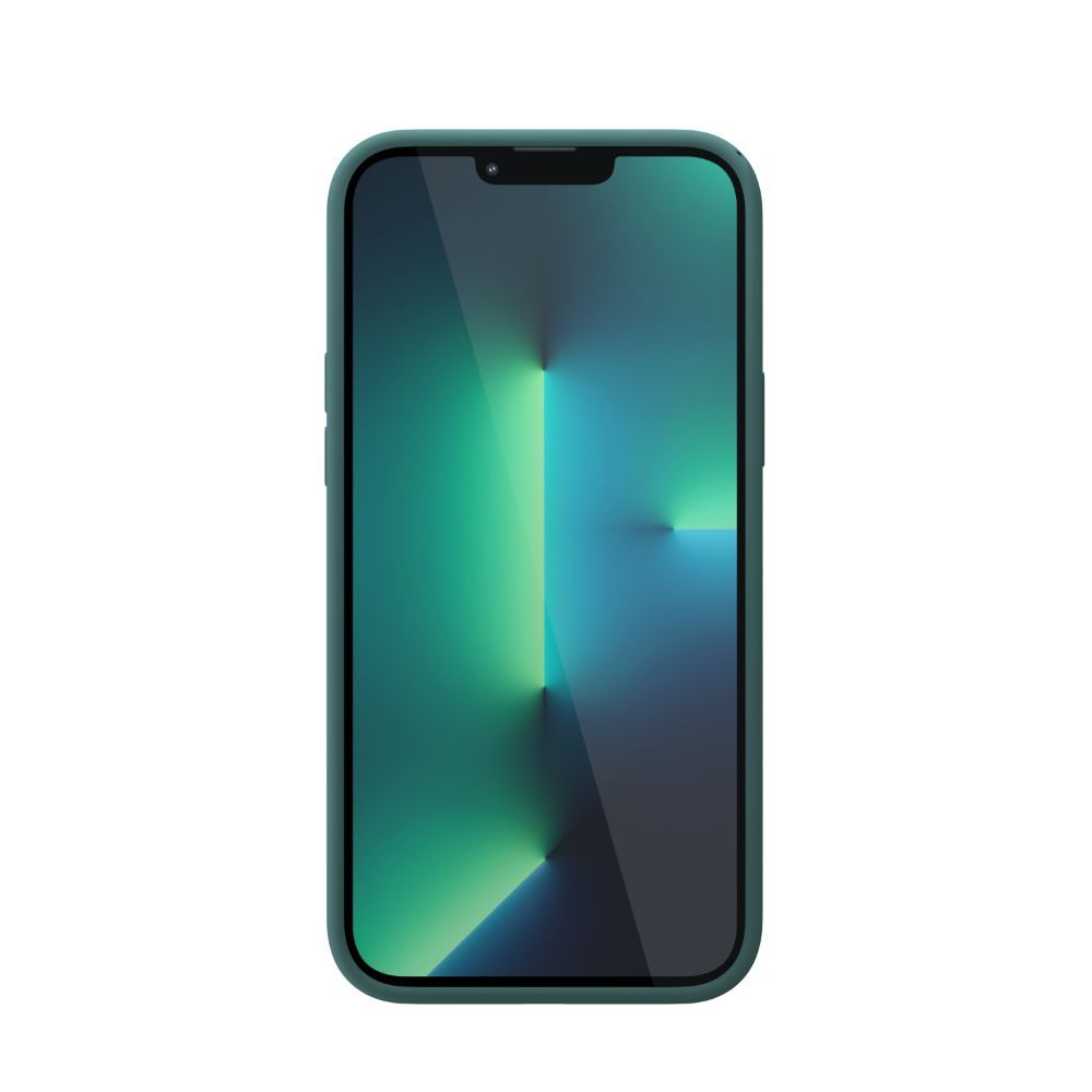 Husa pentru iPhone 13 Pro Max NEXT ONE IPH6.7-2021-MAGSAFE-GREEN, One Silicon, MagSafe, Leaf Green, rezistenta la socuri si zgarieturi, verde