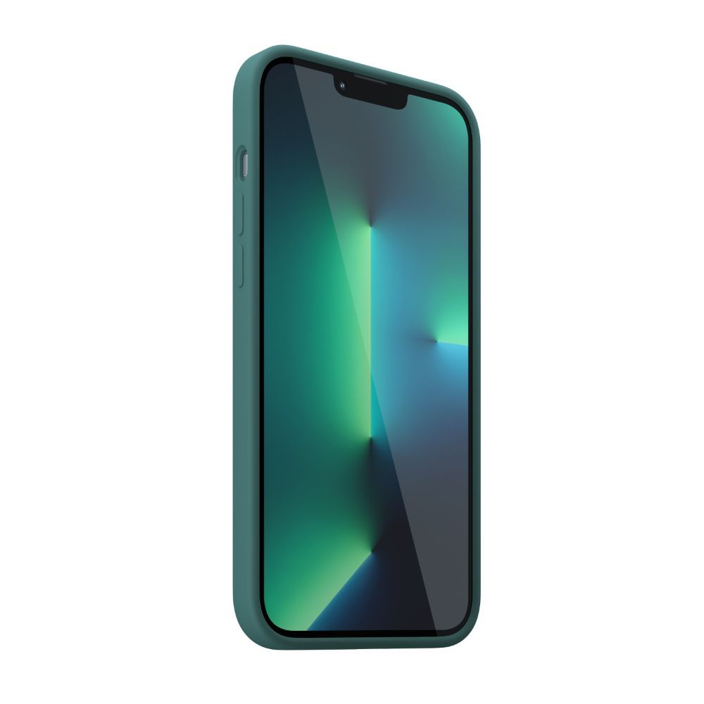 Husa pentru iPhone 13 Pro Max NEXT ONE IPH6.7-2021-MAGSAFE-GREEN, One Silicon, MagSafe, Leaf Green, rezistenta la socuri si zgarieturi, verde