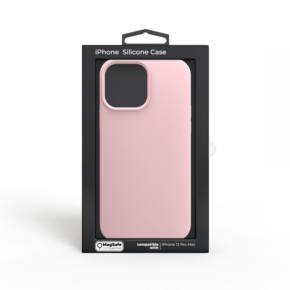 Husa pentru iPhone 13 Pro Max NEXT ONE IPH6.7-2021-MAGSAFE-PINK, One Silicon, MagSafe, Ballet Pink, rezistenta la socuri si zgarieturi, roz