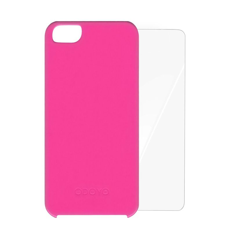 Carcasa pentru iPhone SE/5S ODOYO PH355OP, Vivid Opera Pink, folie inclusa, roz
