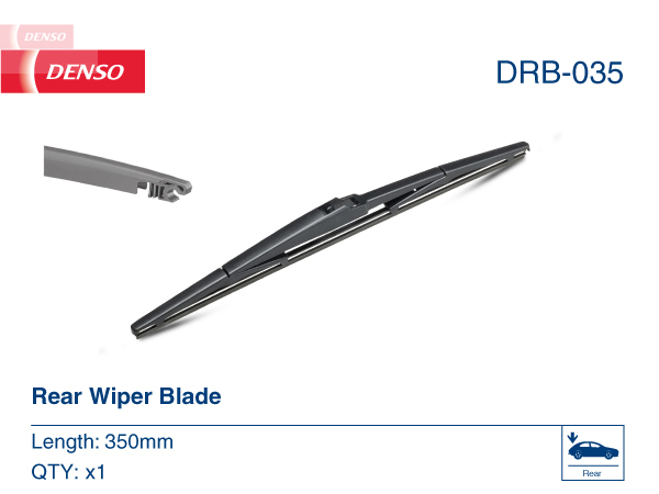 Lamela stergator spate DENSO Rear DRB-035, lungime 350 mm, standard