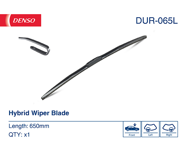 Lamela stergator DENSO Hybrid DUR-065L, lungime 650 mm, partea sofer, lama stergator hibrida