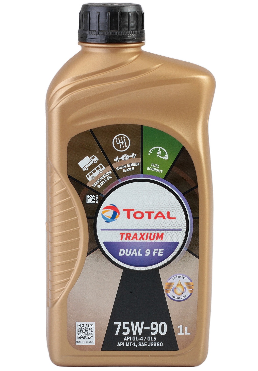 Ulei pentru cutie viteze manuala TOTAL TRAXIUM DUAL 9 FE 214145 75W90, volum 1 litru, sintetic