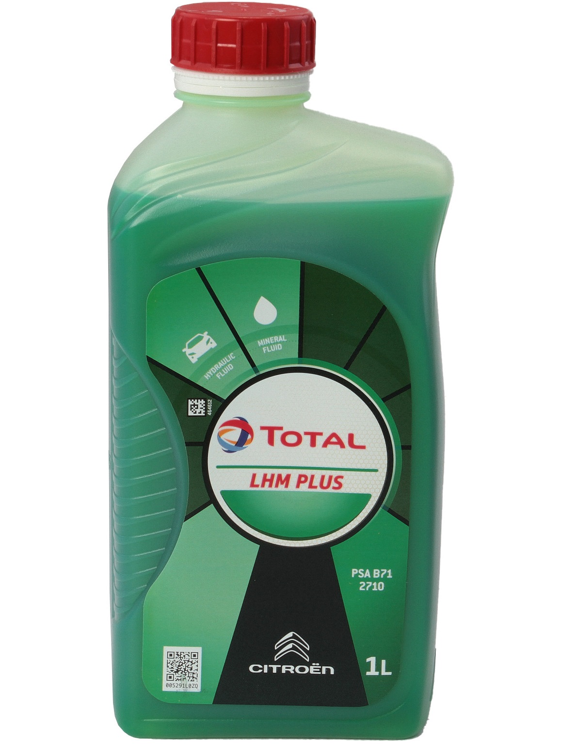 Ulei hidraulic special TOTAL FLUIDE LHM PLUS 214174, volum 1 litru, mineral, culoare verde, pentru sistem suspensie hidropneumatic