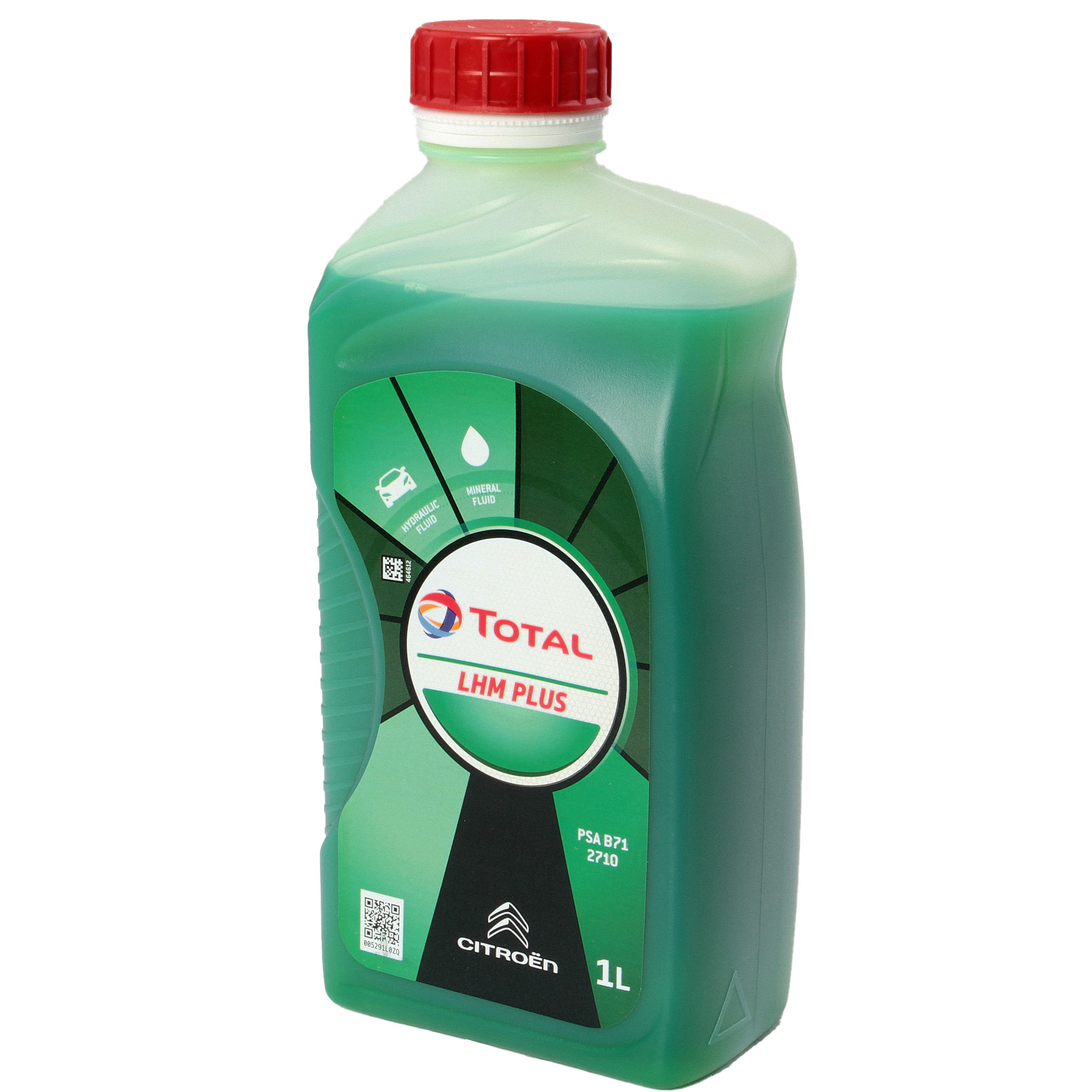 Ulei hidraulic special TOTAL FLUIDE LHM PLUS 214174, volum 1 litru, mineral, culoare verde, pentru sistem suspensie hidropneumatic