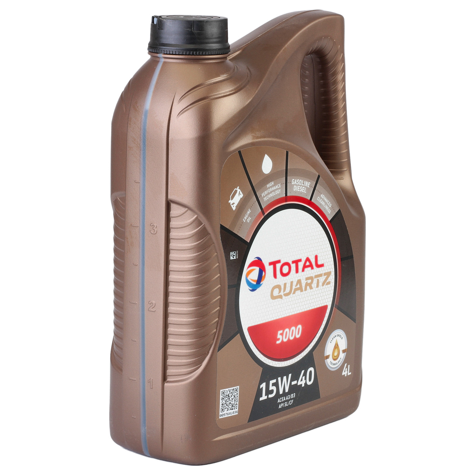 Ulei motor TOTAL Quartz 5000 15W40 216566, volum 4 litri, sintetic