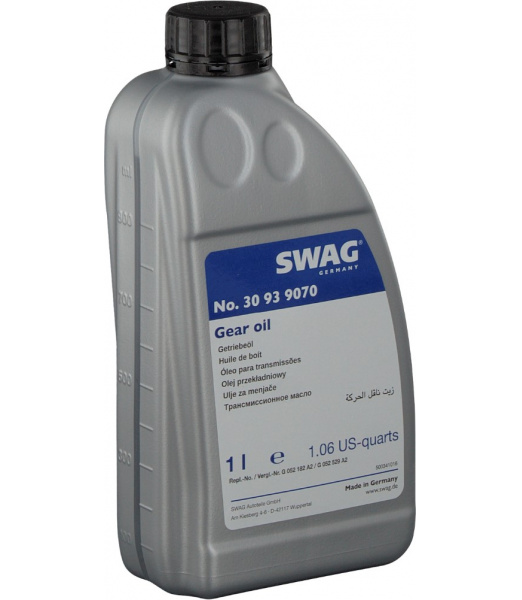 Ulei pentru transmisie cutie automata DSG 6/7 trepte SWAG Gear Oil 30 93 9070, volum 1 litru, culoare galben