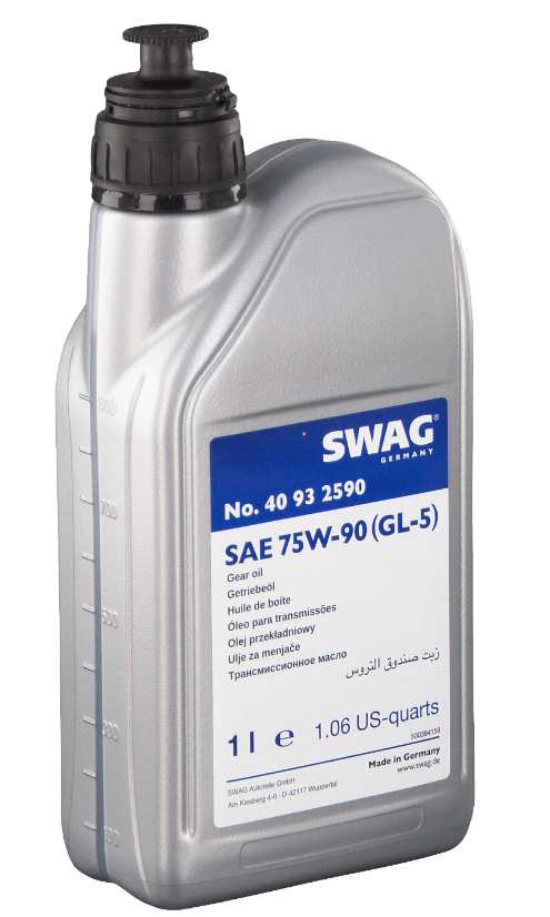 Ulei pentru angrenaje cutie transfer SWAG GL-5 40 93 2590 75W90, volum 1 litru, culoare galben