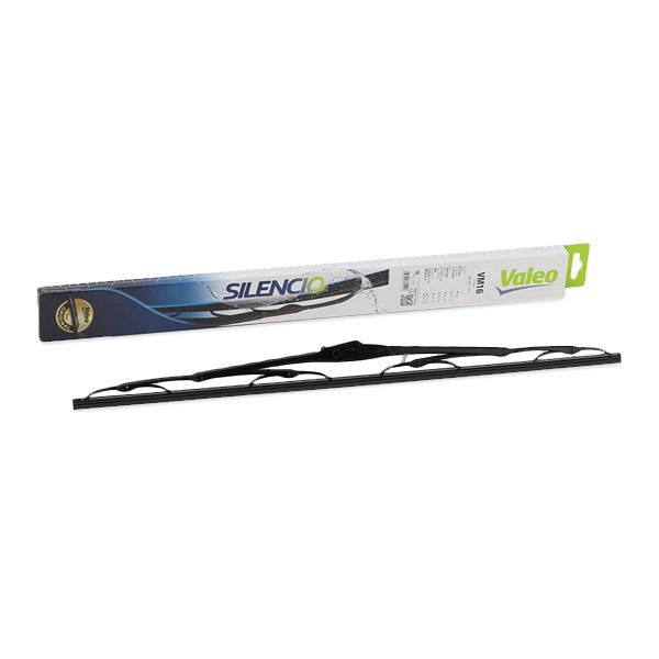 Lamela stergator parbriz VALEO SILENCIO CONVENTIONAL SINGLE 574141, lungime 600 mm, cu contact integrat avertizare uzura, standard
