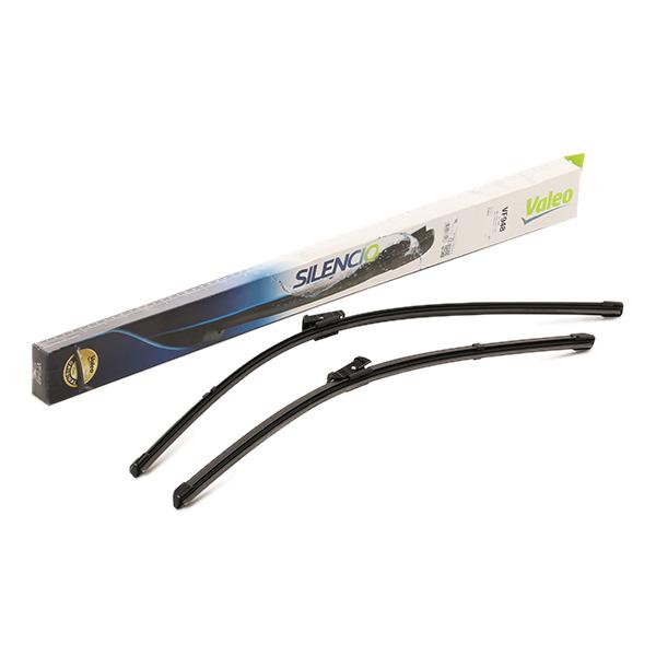 Set stergatoare parbriz VALEO SILENCIO FLAT BLADE SET 577948, lungime 630 mm, 530 mm, lama stergator lata, cu spoiler