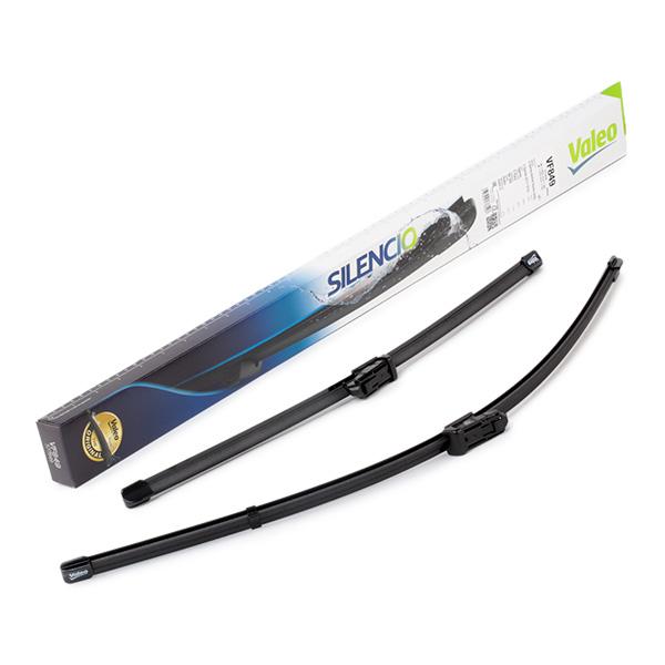 Set stergatoare parbriz VALEO SILENCIO X.TRM FLAT BLADE SET 577849, lungime 650 mm, 475 mm, fara carcasa, cu spoiler