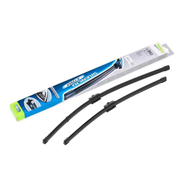 Set stergatoare parbriz VALEO SILENCIO X.TRM FLAT BLADE SET 574346, lungime 600 mm, 475 mm, fara carcasa, cu spoiler