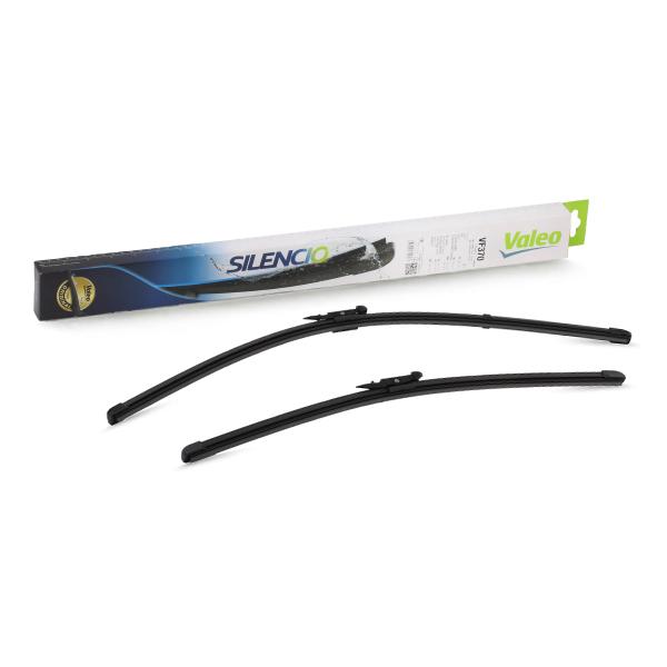 Set stergatoare parbriz VALEO SILENCIO X.TRM FLAT BLADE SET 574470, lungime 600 mm, 475 mm, fara carcasa, cu spoiler