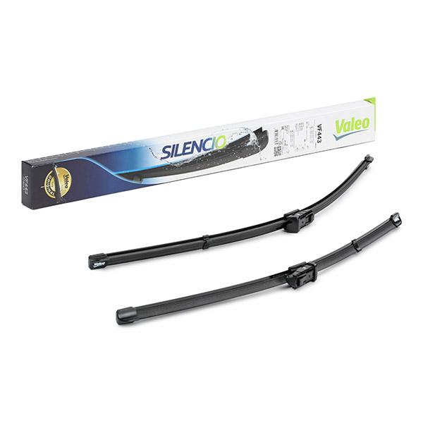 Set stergatoare parbriz VALEO SILENCIO X.TRM FLAT BLADE SET 574643, lungime 600 mm, 500 mm, fara carcasa, cu spoiler
