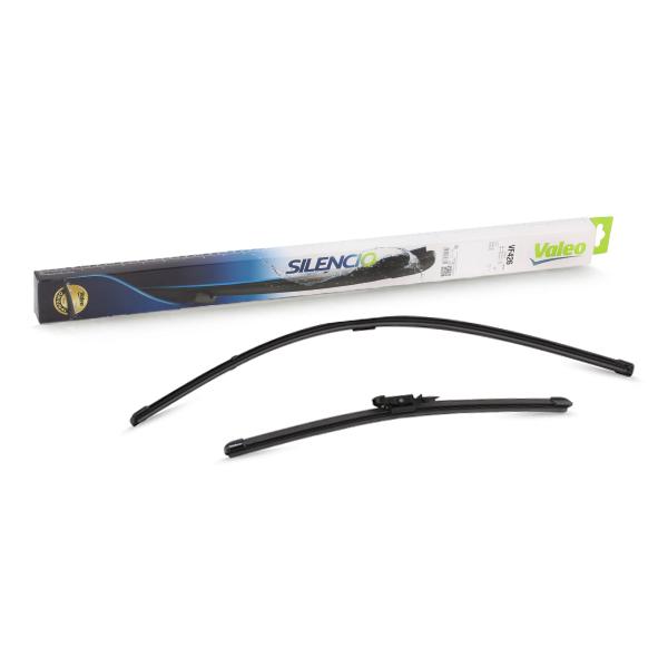 Set stergatoare parbriz VALEO SILENCIO X.TRM FLAT BLADE SET 574375, lungime 650 mm, 400 mm, fara carcasa, cu spoiler