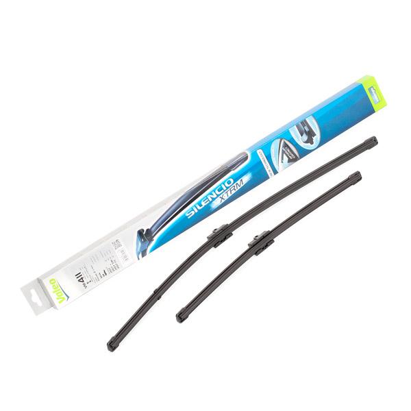 Set stergatoare parbriz VALEO SILENCIO X.TRM FLAT BLADE SET 574324, lungime 650 mm, 420 mm, fara carcasa, cu spoiler