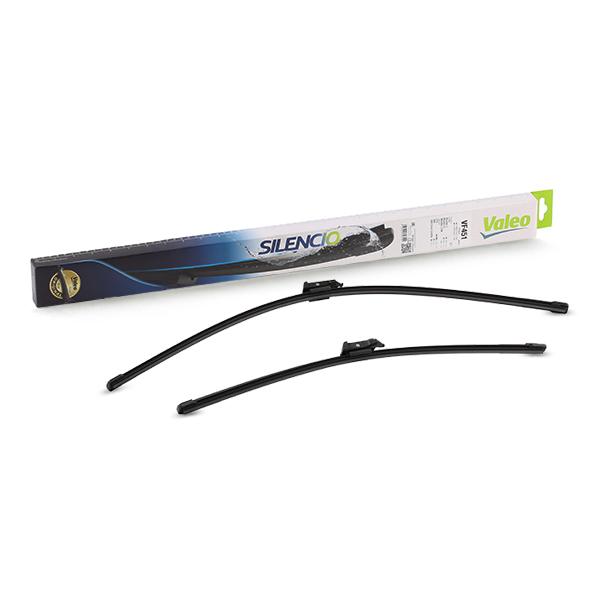 Set stergatoare parbriz VALEO SILENCIO X.TRM FLAT BLADE SET 574651, lungime 650 mm, 475 mm, fara carcasa, cu spoiler