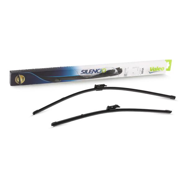 Set stergatoare parbriz VALEO SILENCIO X.TRM FLAT BLADE SET 574377, lungime 650 mm, 500 mm, fara carcasa, cu spoiler