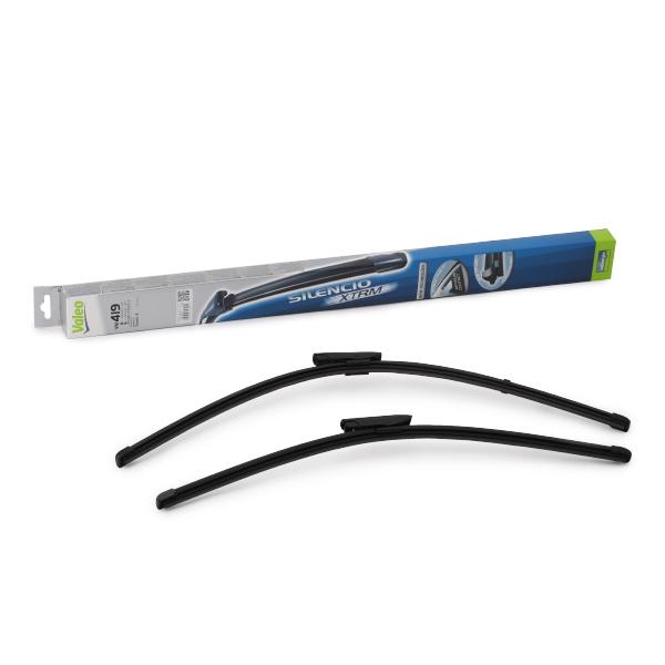 Set stergatoare parbriz VALEO SILENCIO X.TRM FLAT BLADE SET 574357, lungime 650 mm, 550 mm, fara carcasa, cu spoiler