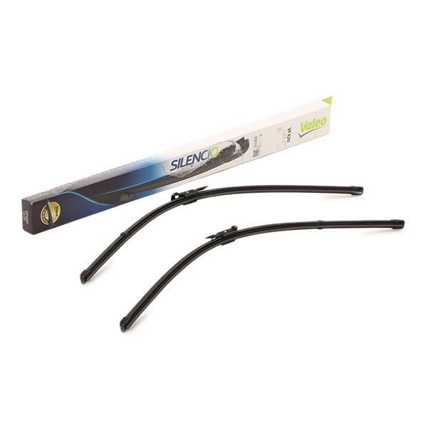 Set stergatoare parbriz VALEO SILENCIO X.TRM FLAT BLADE SET 574358, lungime 650 mm, fara carcasa, cu spoiler