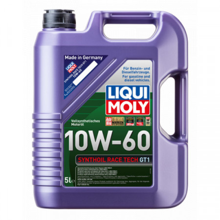 Ulei motor LIQUI MOLY Synthoil Racetech GT1 10W60 8909, volum 5 litri, sintetic