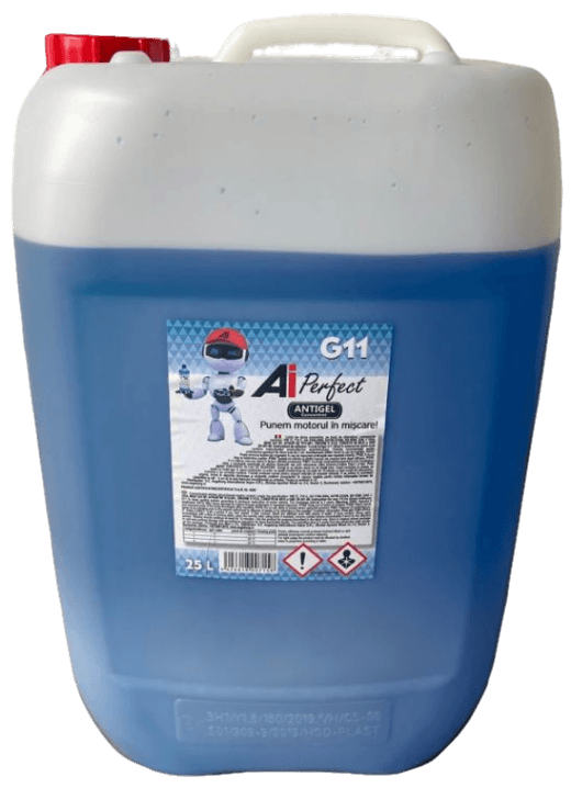 Antigel concentrat AI PERFECT G11 100AIPG1125, albastru, volum 25 litri, raport diluare 1:1, temperatura minima acceptata -32 Celsius