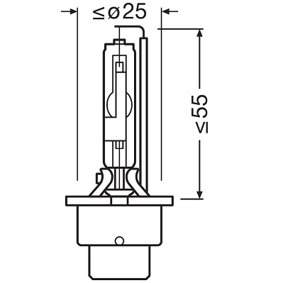 Bec xenon OSRAM Xenarc Original 66440-1SCB, D4S, tensiune 42V, putere 35W, soclu P32d-5, 3200 lm, 4300 K