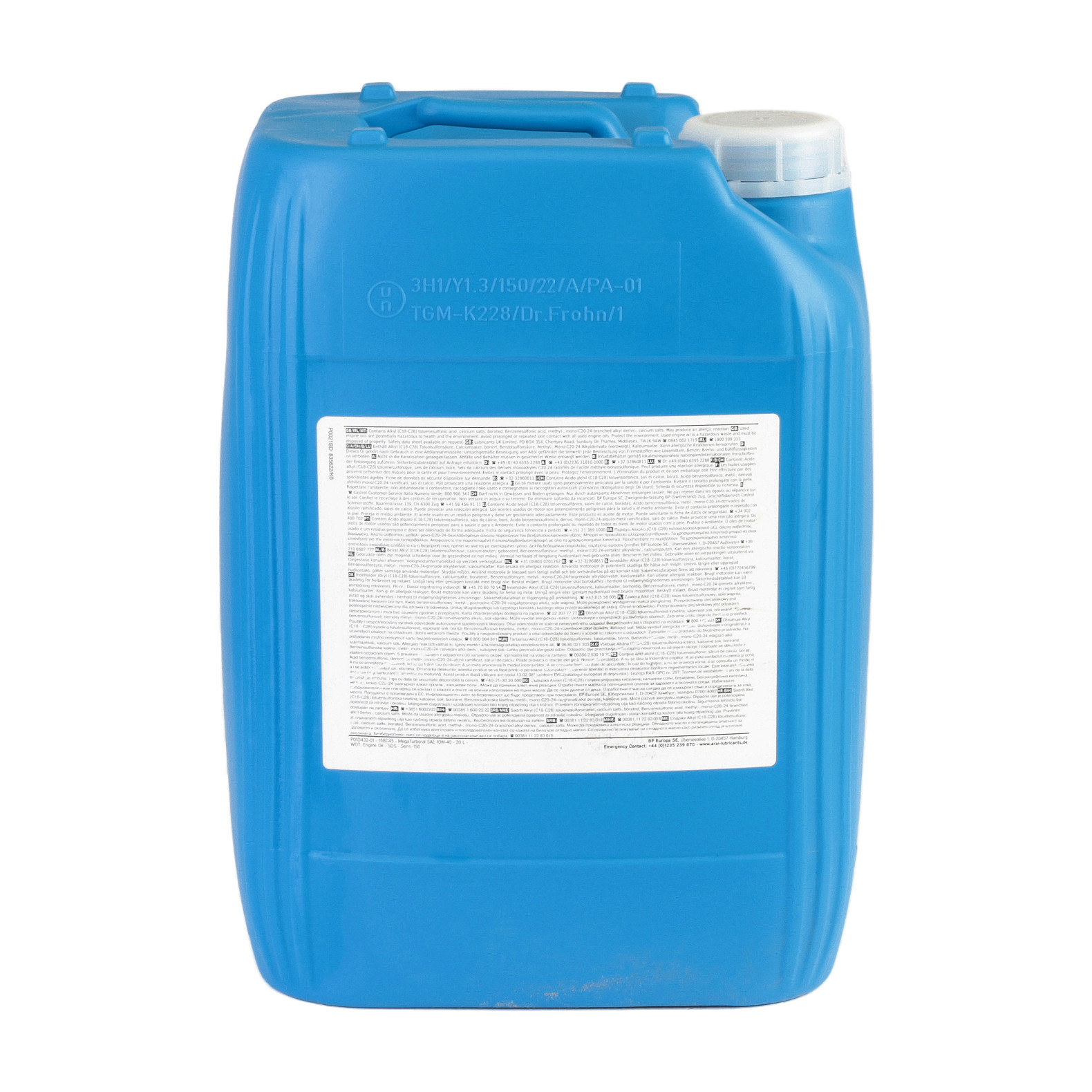 Ulei motor ARAL MegaTurboral 10W40 1554EF, volum 20 litri