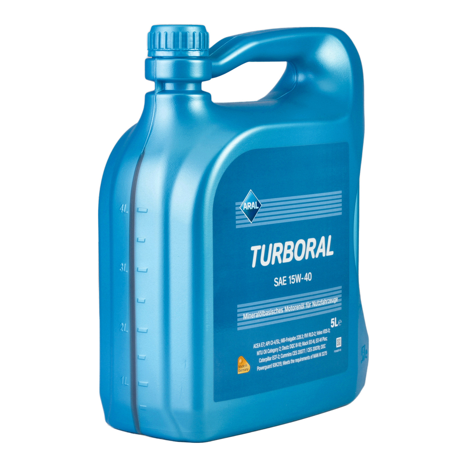 Ulei motor ARAL Turboral 15W40 15554B, volum 5 litri, mineral