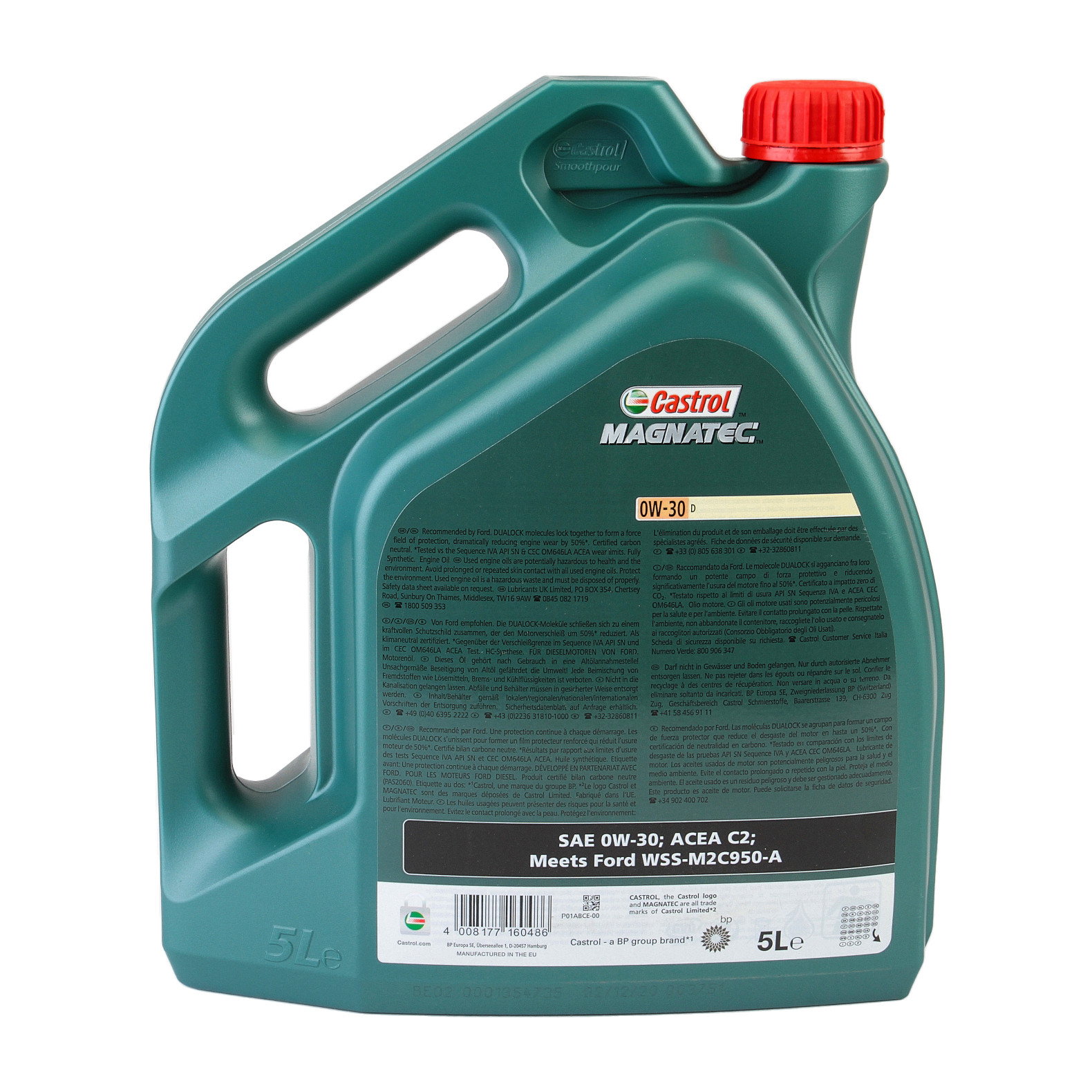 Ulei motor CASTROL Magnatec D 0W30 15D5FF, Diesel, volum 5 litri, sintetic