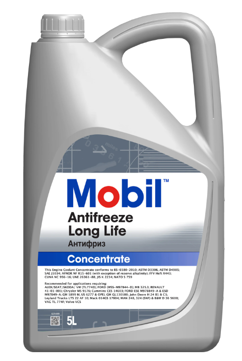 Antigel MOBIL Antifreeze Long Life G12+ 145164, rosu, volum 5 litri, concentrat