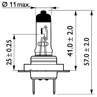 Bec far faza lunga PHILIPS MasterDuty 13972MDB1, H7, 24V, 70W, PX26d, halogen