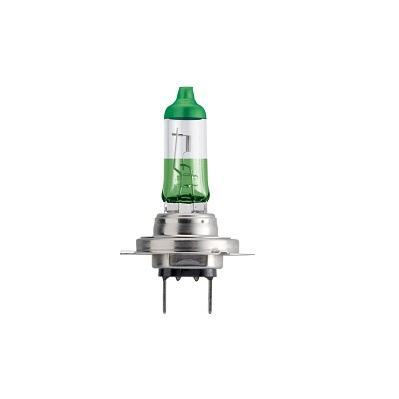 Set 2 becuri far faza lunga PHILIPS ColorVision 12972CVPGS2, H7, 12V, 55W, PX26d, halogen