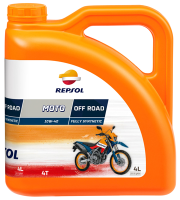 Ulei motor motocicleta REPSOL MOTO OFF ROAD 4T RP162N54, vascozitate 10W40, volum 4 litri, Jaso T 903 - 2006MA, API SJ, sintetic