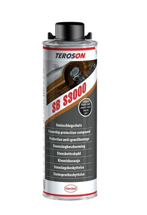Antifon negru TEROSON SB S3000 2671621, sintetic, anti criblura pentru praguri, volum recipient 1 litru