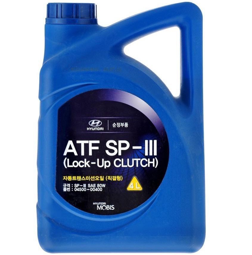 Ulei transmisie automata cu 4/5 trepte HYUNDAI ATF SP-III 04500-00400 80W, volum 4 litri, sintetic