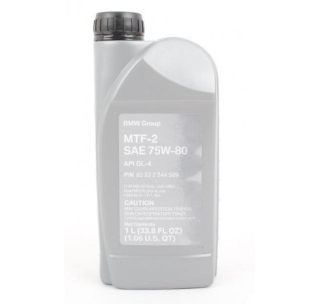 Ulei pentru transmisie manuala cu 6 trepte BMW MTF-2 83222344589 75W80, volum 1 litru, GL-4