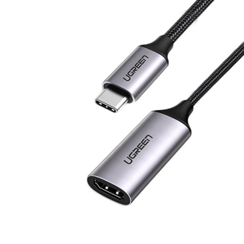 Adaptor UGREEN 70444, USB tip C la HDMI, 3840 x 2160, 60 Hz, conectori auriti, negru